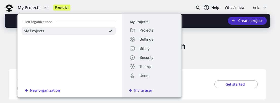 The dialog for adding a new organization on Upsun